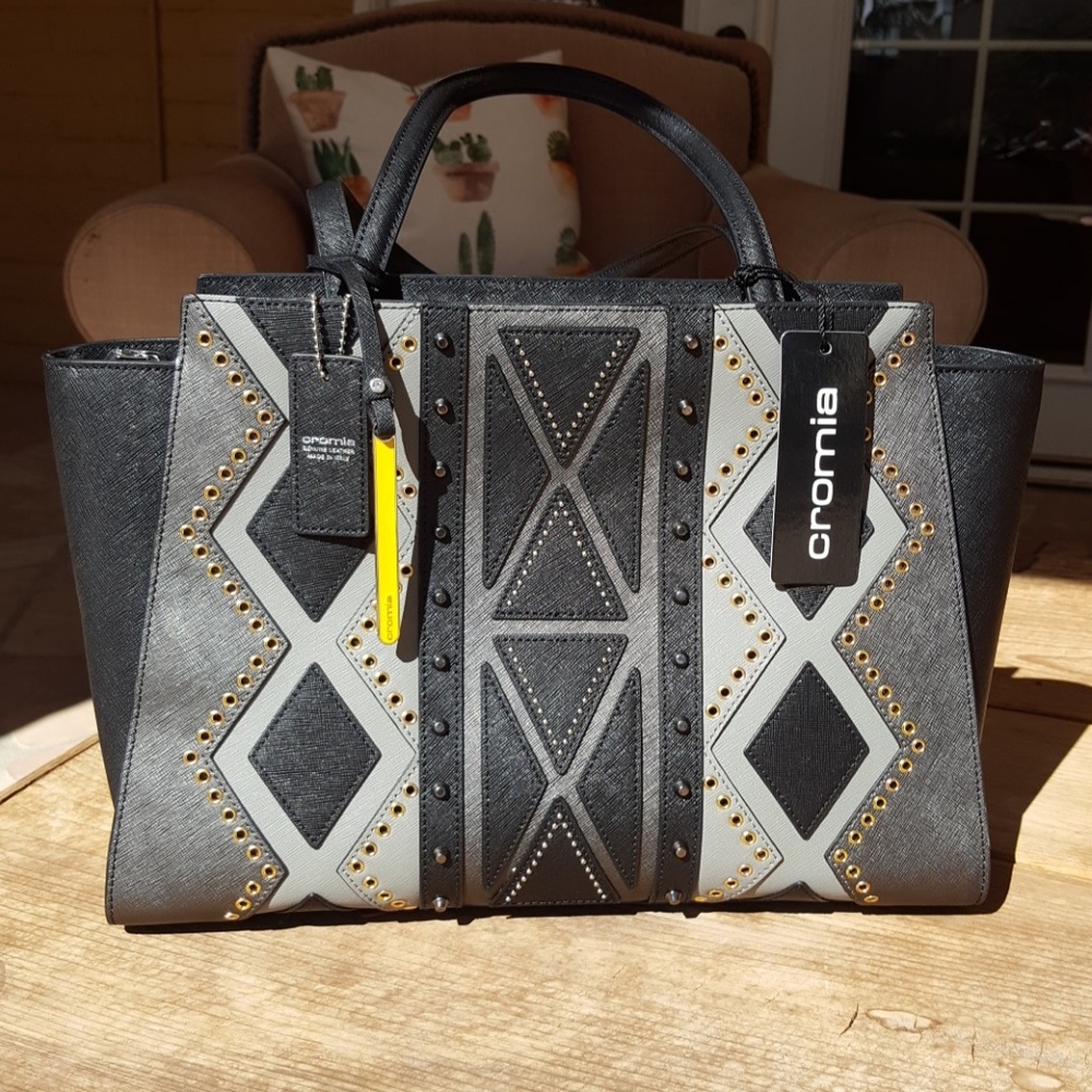 🔥NWT🔥 Cromia Structured Studded Handbag